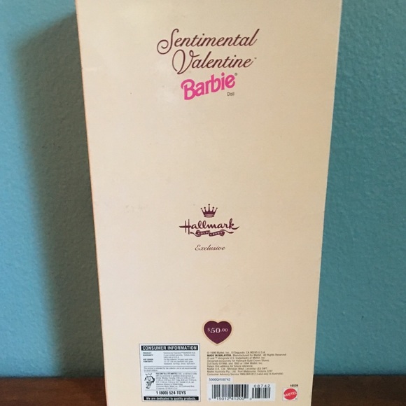 VTG 1996 Sentimental Valentine Barbie Doll Mint - Picture 3 of 3